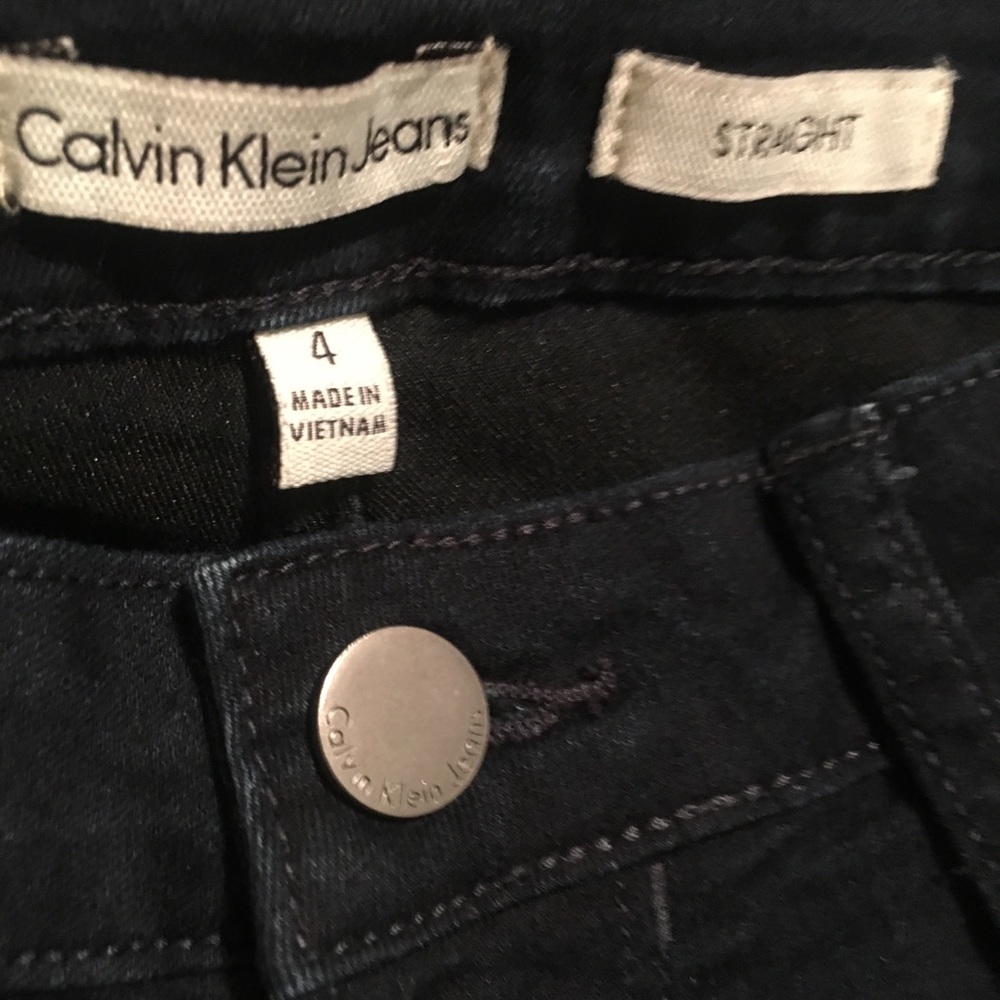 Calvin Klein straight jeans size 4 - Picture 3 of 7